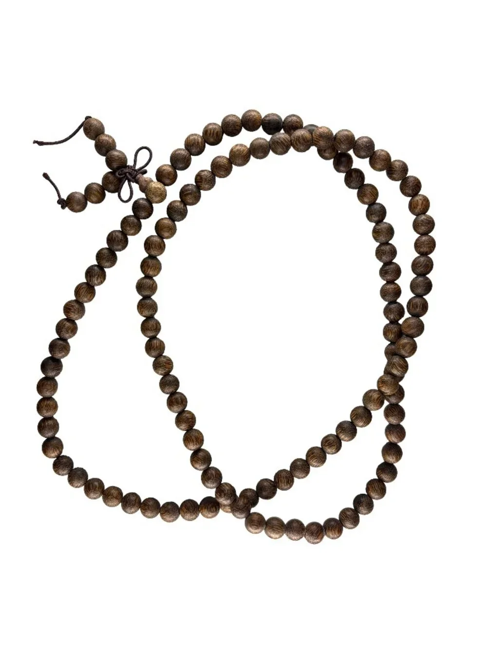 Dark Agarwood Mala Prayer Beads 8mm 108 Beads Meditation Necklace Bracelet 30.8g